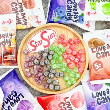 Love Jelly Candy(กรี๊ดกร๊าดแพ็คเก็จใหม่) ลูกอมเคี้ยวหนึบ